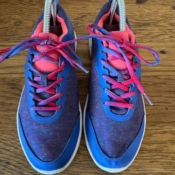 Vionic 335 FYN Lace Up Athletic Lace Up Shoe Womens Size 8.5 Blue Pink White - Picture 3 of 9